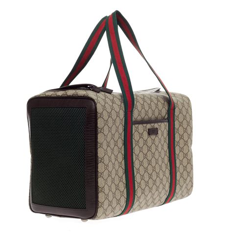 gucci pet carrier bag|gucci dog carrier for sale.